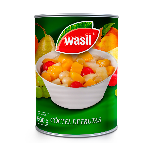 Cóctel de Frutas   Wasil 560 g.