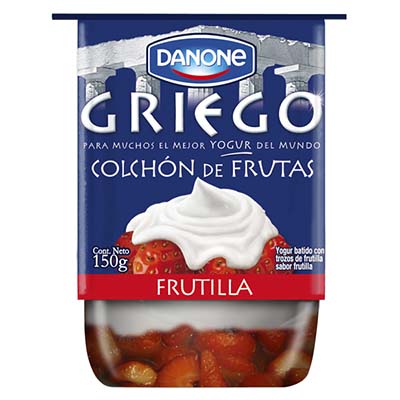 Yoghurt Colchón de Frutas Frutilla  Griego 150g