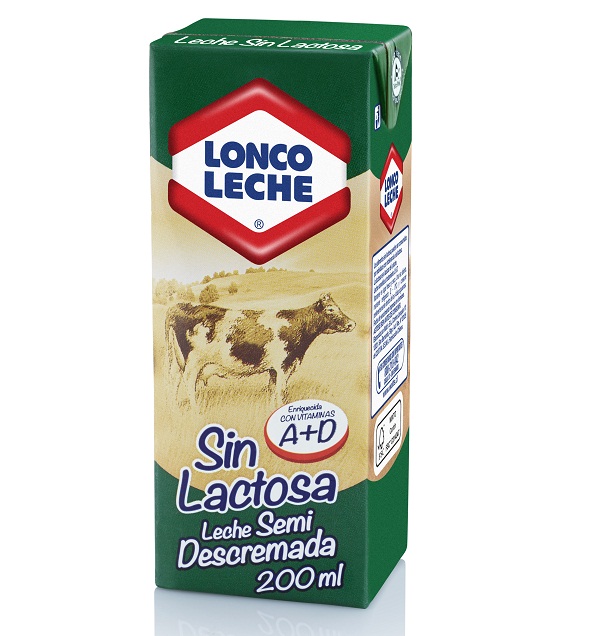 Leche Semidescremada Sin Lactosa Loncoleche 200 ml