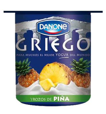 Yoghurt Trozos Piña Griego 110g