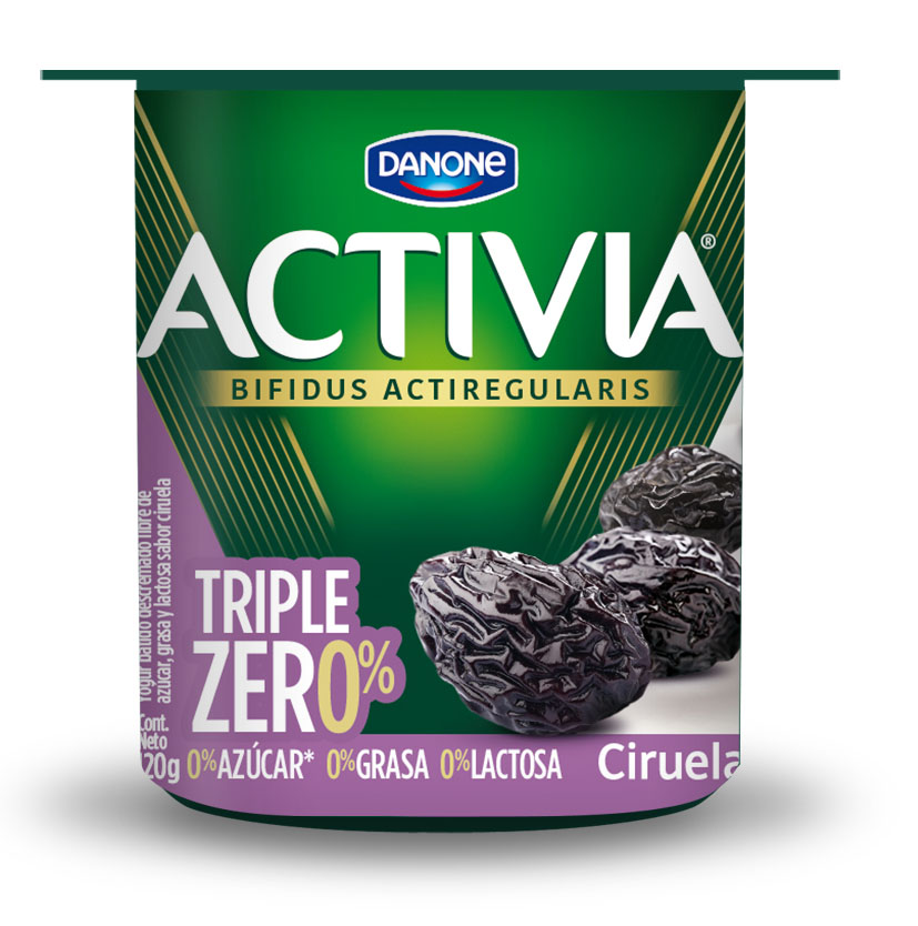 Yoghurt Triple Zero Ciruela Activia 120g