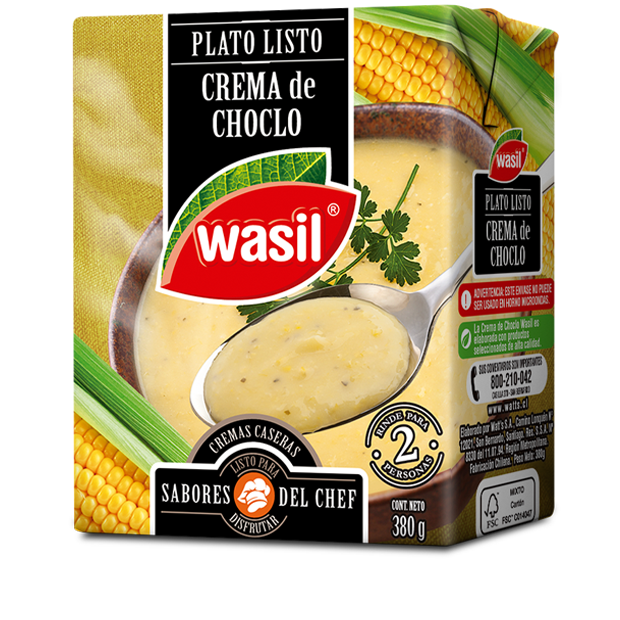 Crema  Choclo Wasil 380 g.