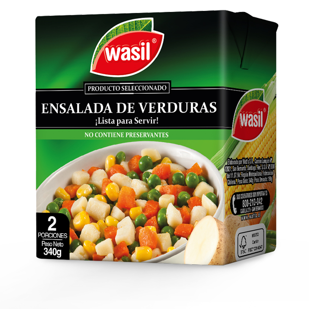 Ensalada de Verduras   Wasil 340 g.