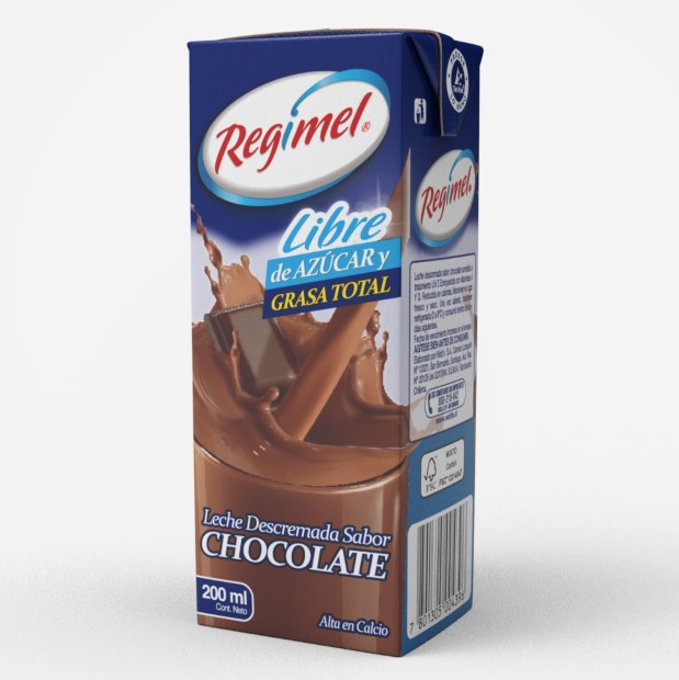 Leche Descremada Chocolate Regimel 200 ml