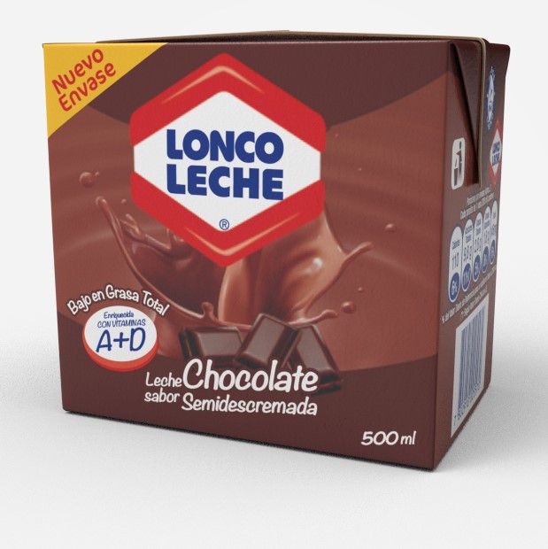 Leche Semidescremada Chocolate Loncoleche 500 ml