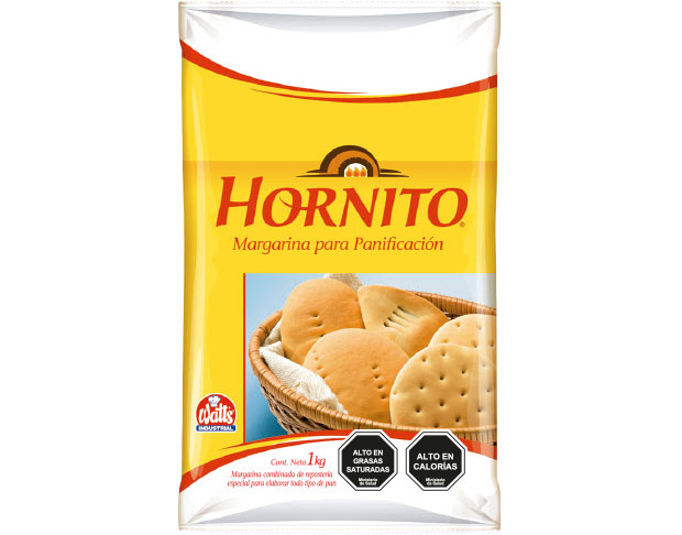 Margarina de Panadería Neutro Hornito 2 Kg.