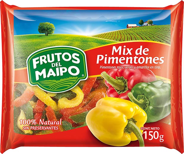 Mix de Pimentones Congelado Frutos del Maipo 150 g.