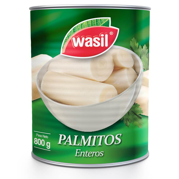 Palmitos Enteros   Wasil 800 g.