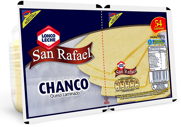 Queso Laminado Chanco San Rafael 900 g.