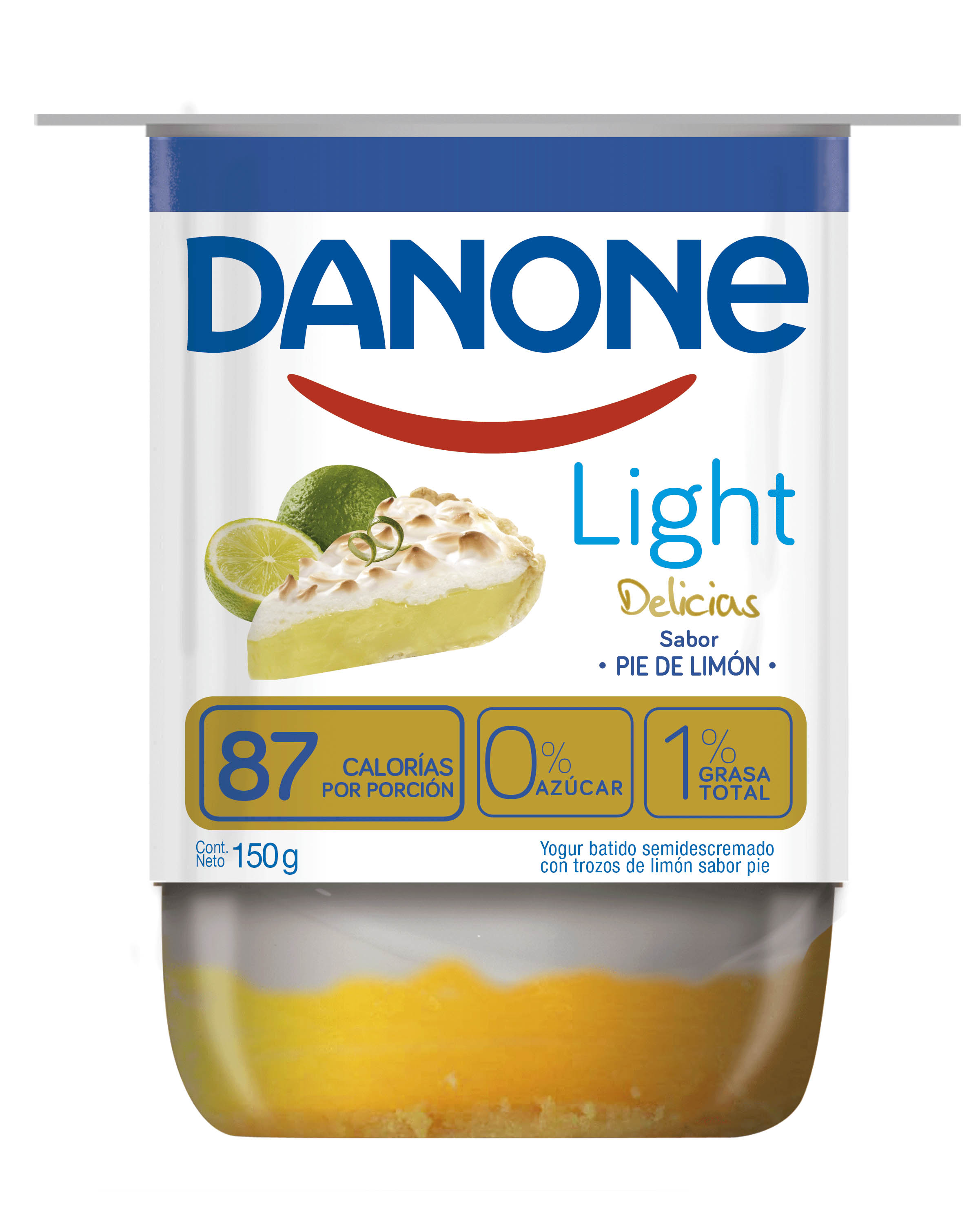 Yoghurt Delicias Pie de Limón Danone Light 150g