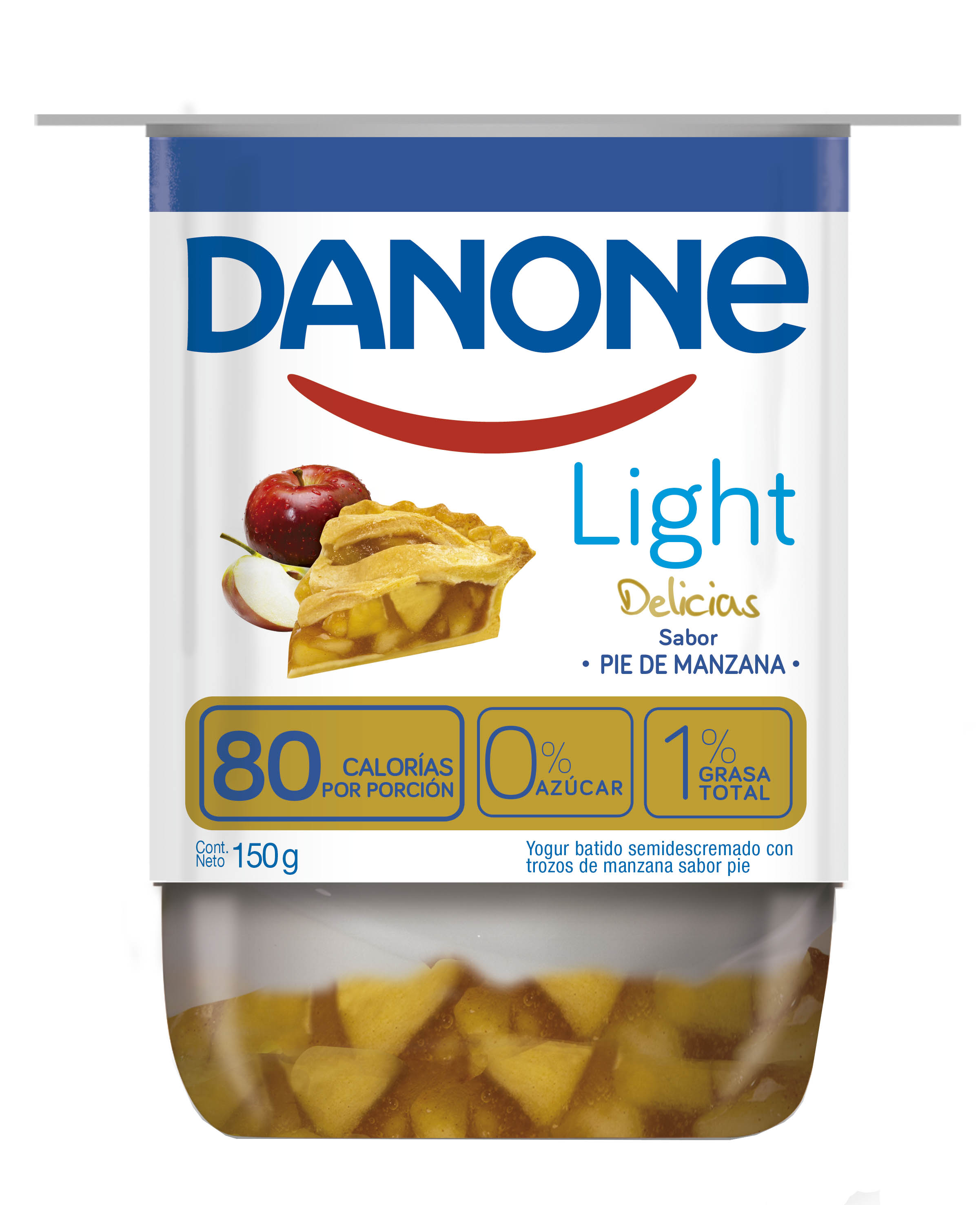 Yoghurt Delicias Pie de Manzana Danone Light 150g